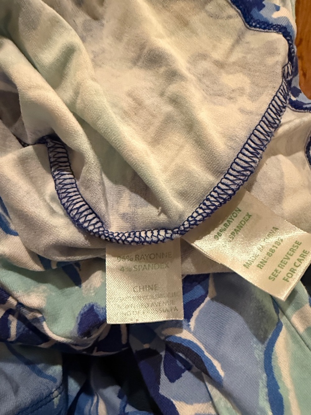 LILLY PULITZER Calla Off Shoulder Romper Catch N Keep Coastal Blue XXS GUC - Picture 6 of 6